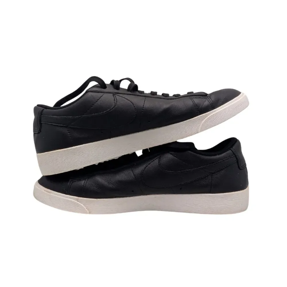 Nike Blazer Low Black Leather Sneakers Size Women's 10